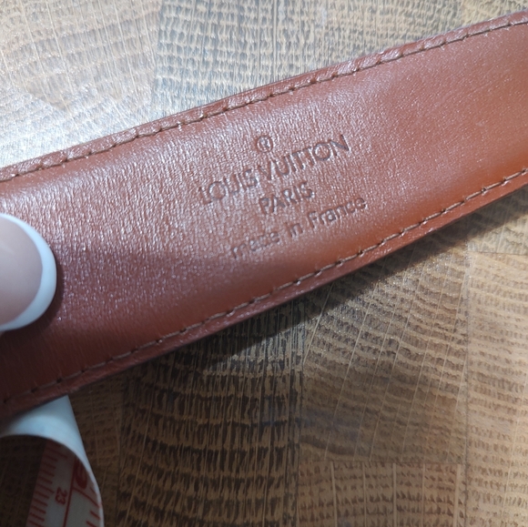 Louis Vuitton epi leather belt 85 S M EUC w/box - Picture 7 of 7